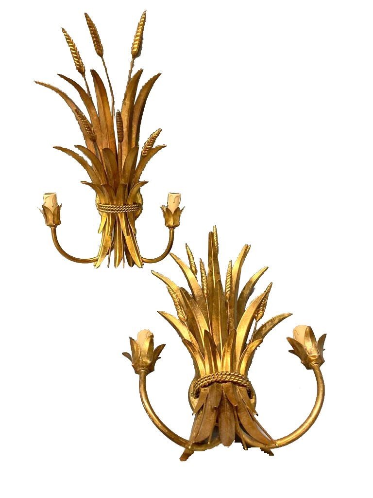 Pair Of Wall Sconces, France, Circa 1950-60. Hans Kögl For Chanel Paris-photo-8