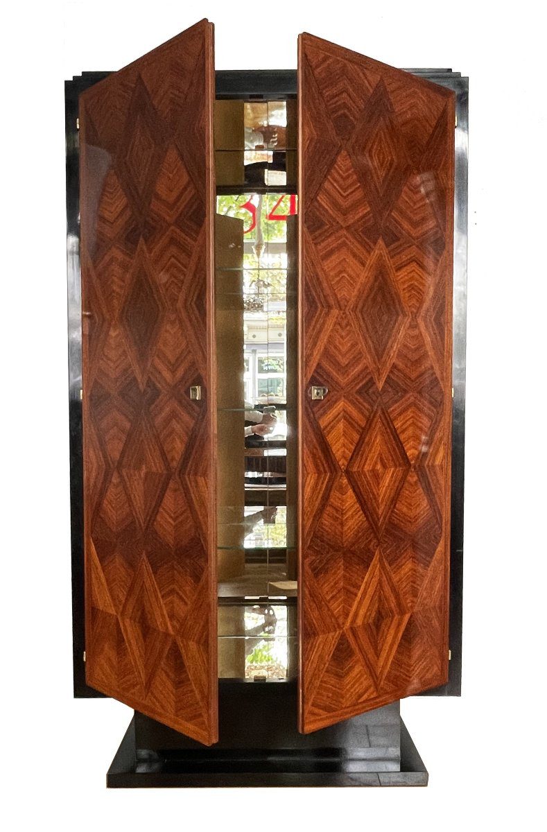 Decorative Art Déco Cabinet France Around 1930.-photo-4