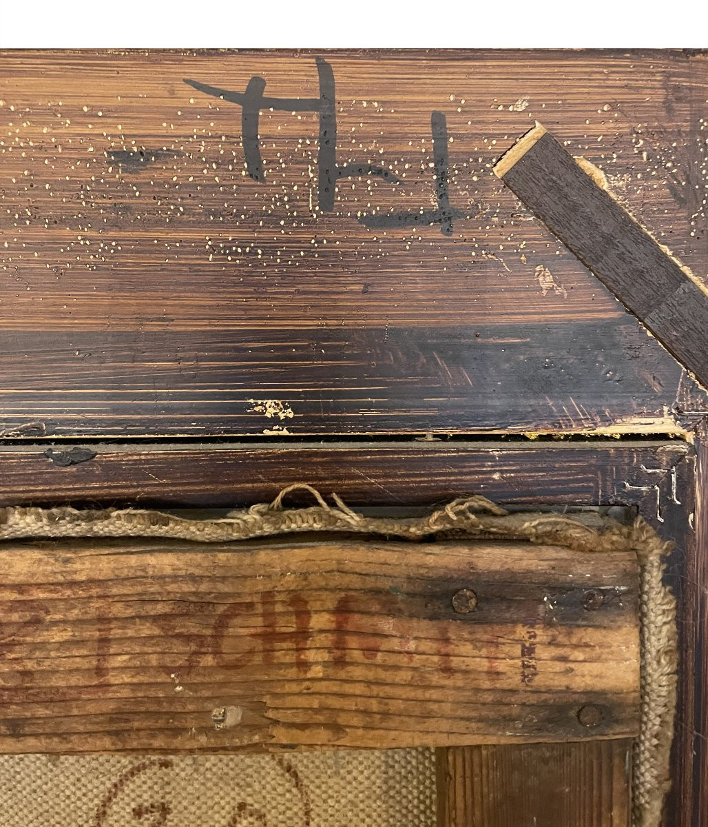 Nature morte cubiste au violon. Artiste : Gilberte Schmitt, née en 1907 - décédée en 2001.Huile-photo-8