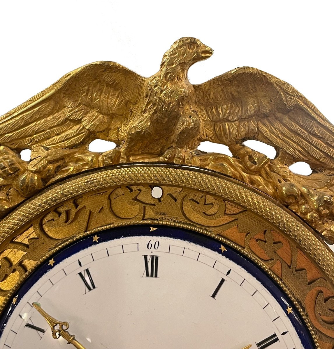 Small Empire-style Clock, Paris Circa 1810, Signed On The Dial: "l.simon à Paris"-photo-3