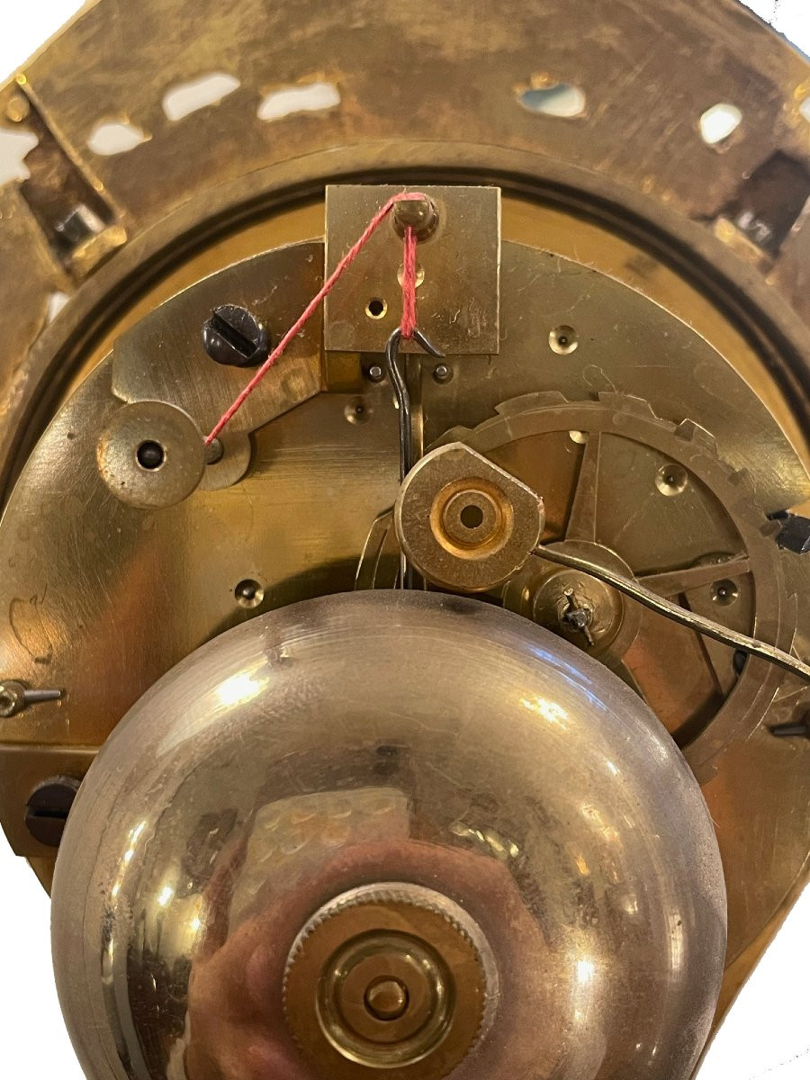 Small Empire-style Clock, Paris Circa 1810, Signed On The Dial: "l.simon à Paris"-photo-5