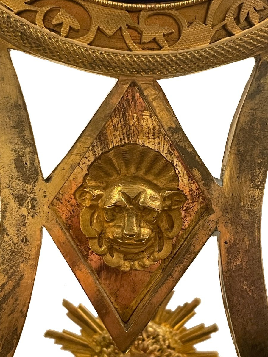 Small Empire-style Clock, Paris Circa 1810, Signed On The Dial: "l.simon à Paris"-photo-6