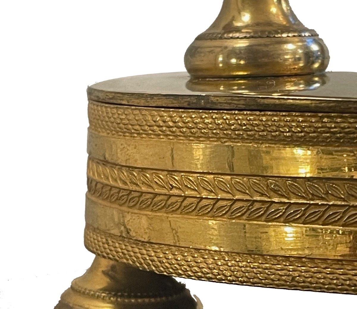 Small Empire-style Clock, Paris Circa 1810, Signed On The Dial: "l.simon à Paris"-photo-7