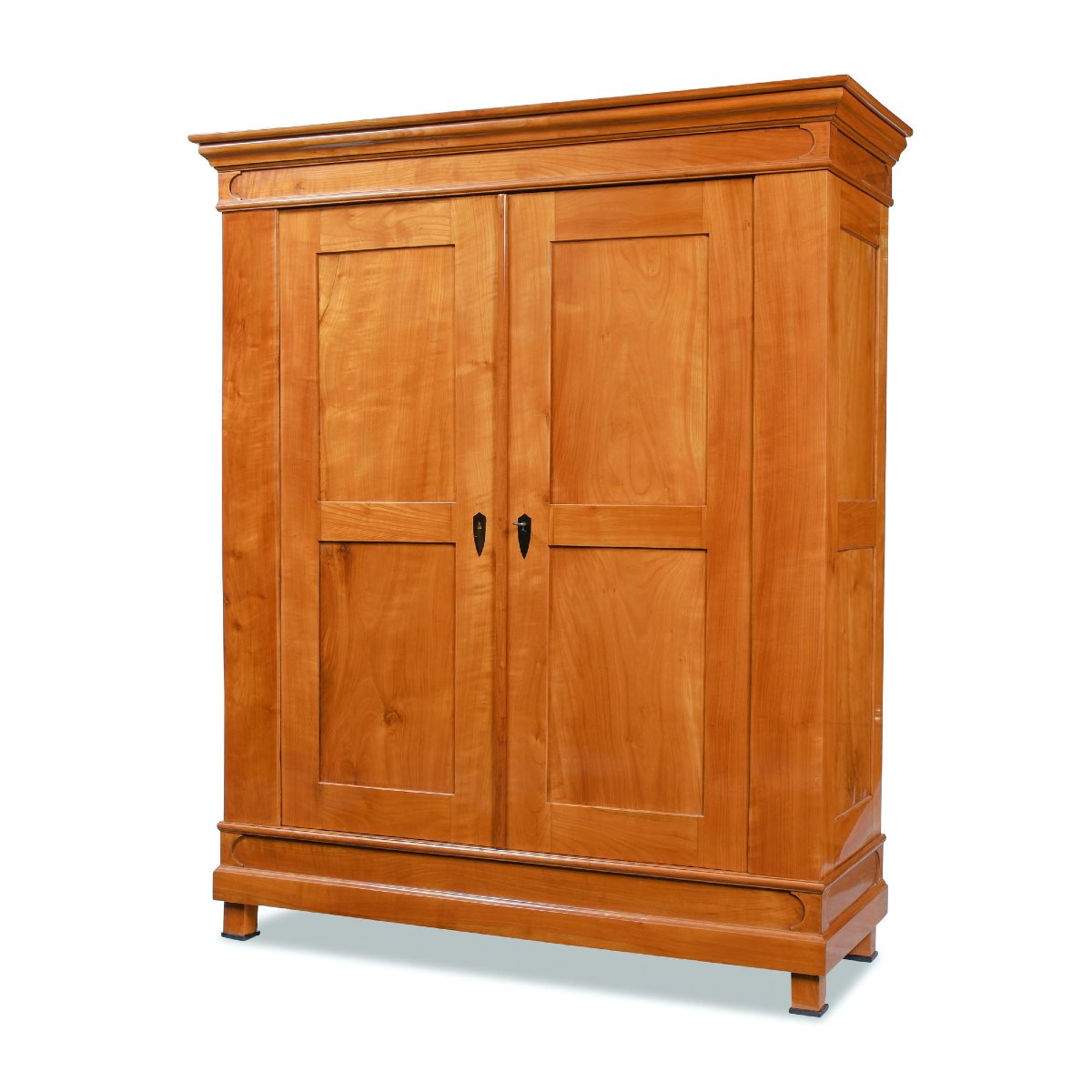 Classic Biedermeier Cabinet Made Of Solid Cherry Wood With Inlaid Panels, Circa 1830.-photo-2