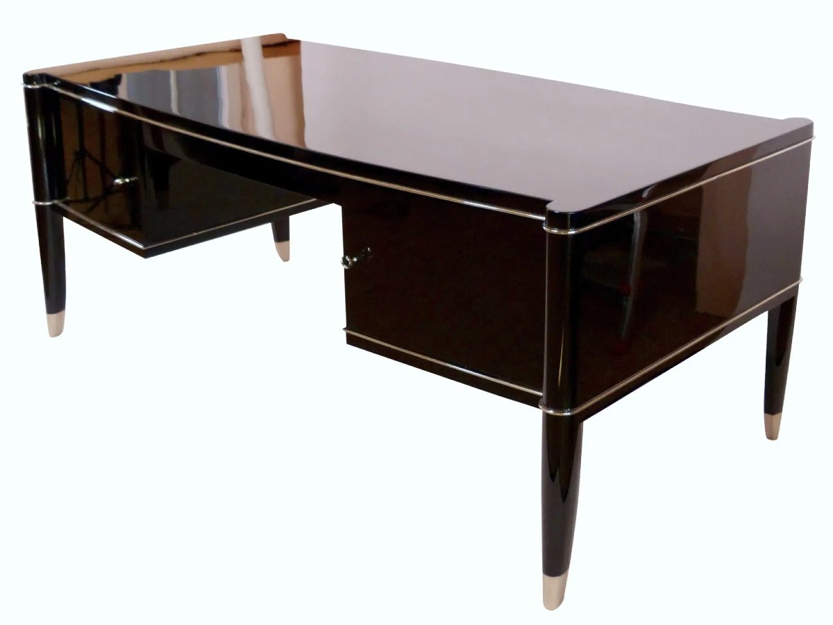 Bureau Art Déco « Voltaire », Belgique, années 1940 Bureau Art Déco d’origine  Belgique.-photo-4