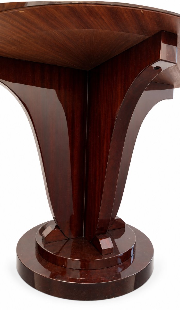Elegant Small Art Deco Side Table-photo-2