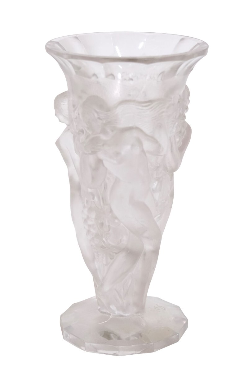 Vase Art Déco Verlys France, vers 1930.-photo-2