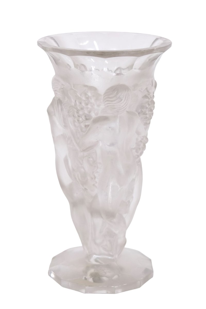 Vase Art Déco Verlys France, vers 1930.