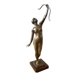 Art Nouveau Bronze Signed: “hoffmann”