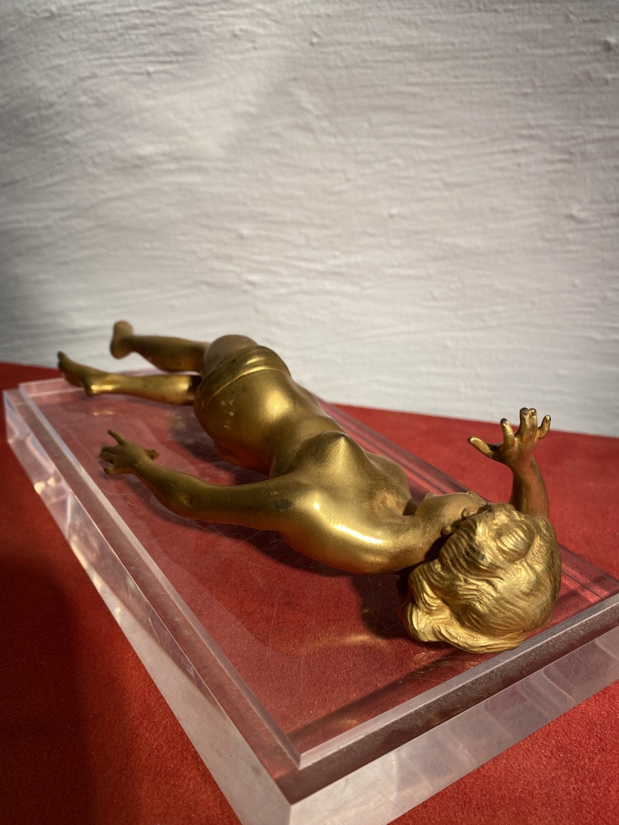 Coupe-cigare nu en bronze doré érotique autrichien vienna-photo-7