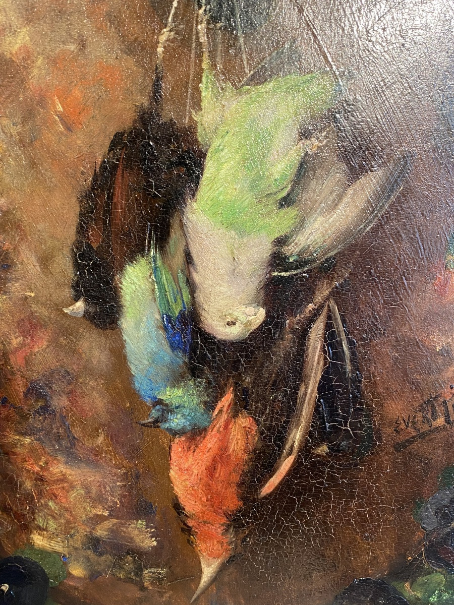 Peinture Huile Sur Bois D’ Evert Pieters-photo-3