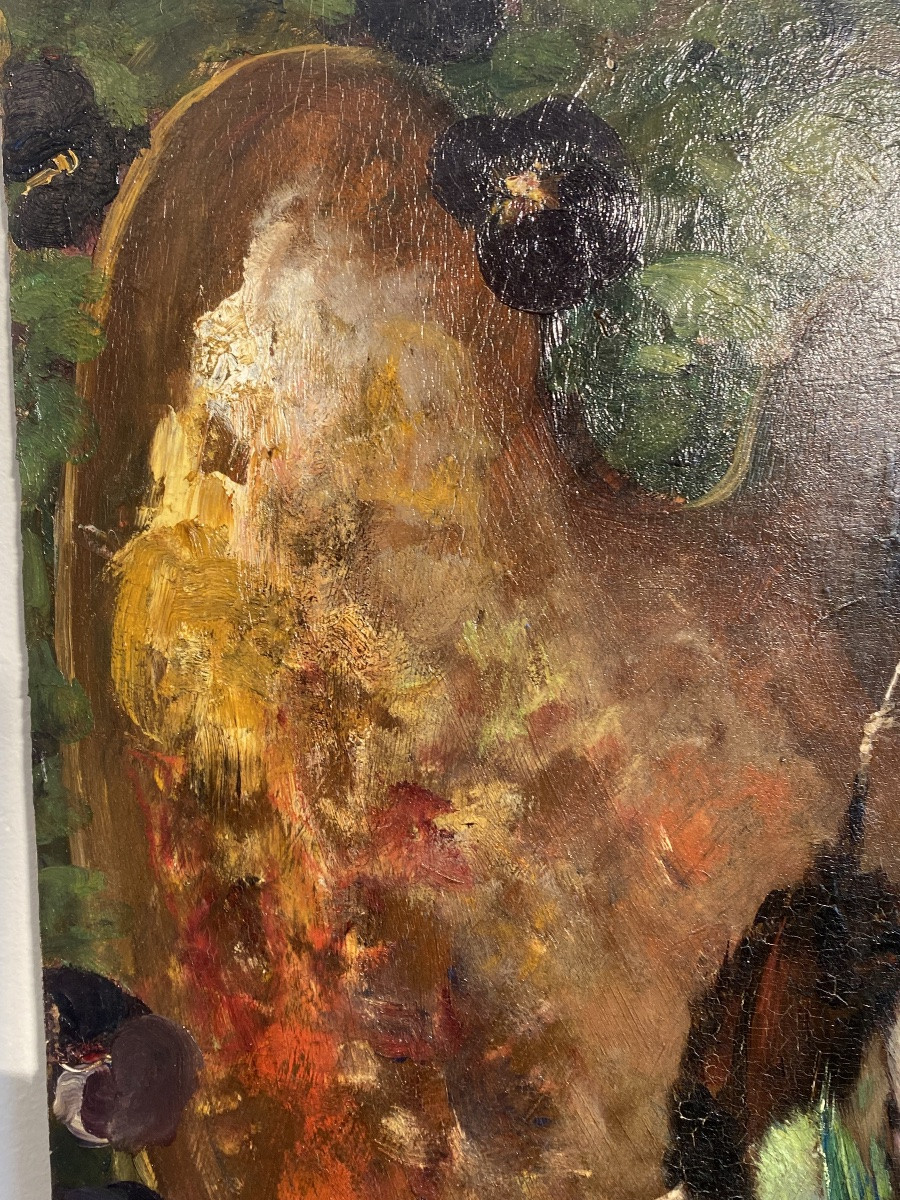 Peinture Huile Sur Bois D’ Evert Pieters-photo-5