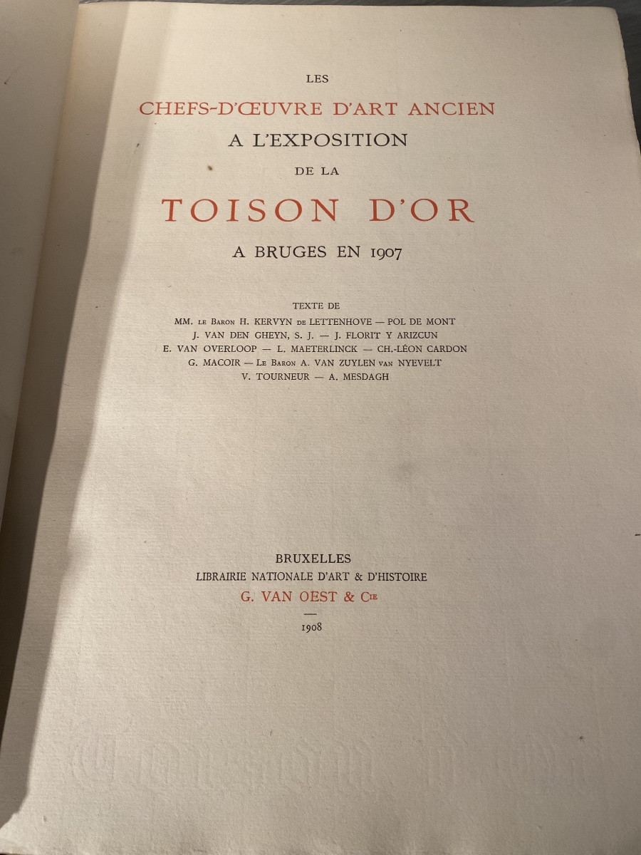 Les Chefs d’oeuvre d’art ancien a l’exposition de la toisson d’or a bruges en 1907-photo-1