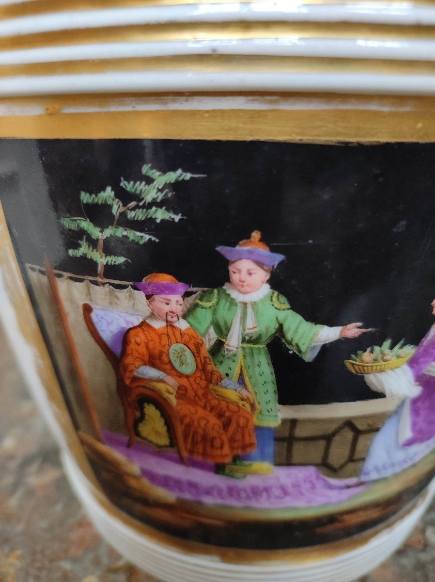 Cache Pot In Porcelain Early Nineteenth-photo-2