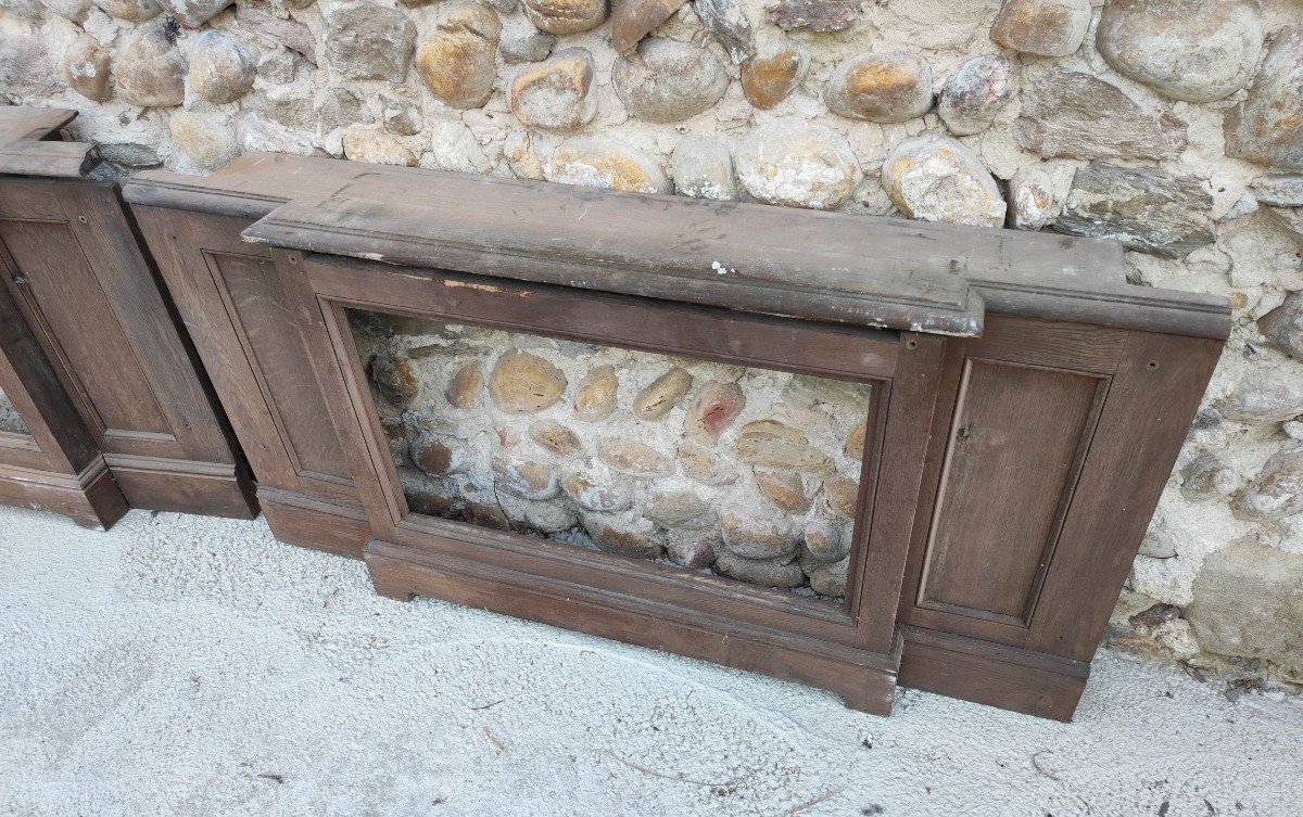 Pair Of Old Oak Radiator Covers-photo-2