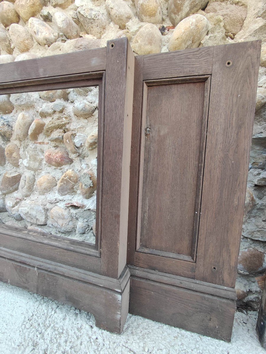 Pair Of Old Oak Radiator Covers-photo-3