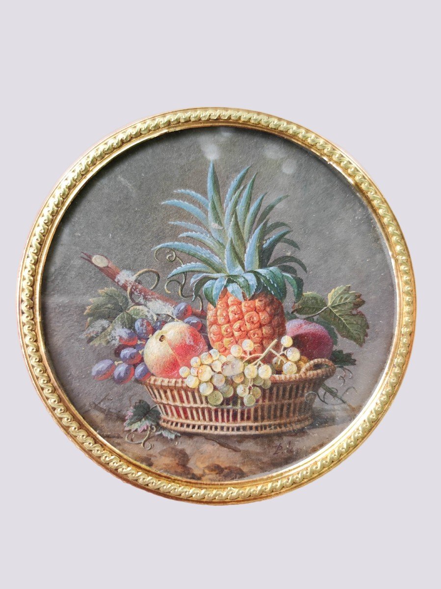 Miniature Still Life Around 1800, Dlg De Lelong