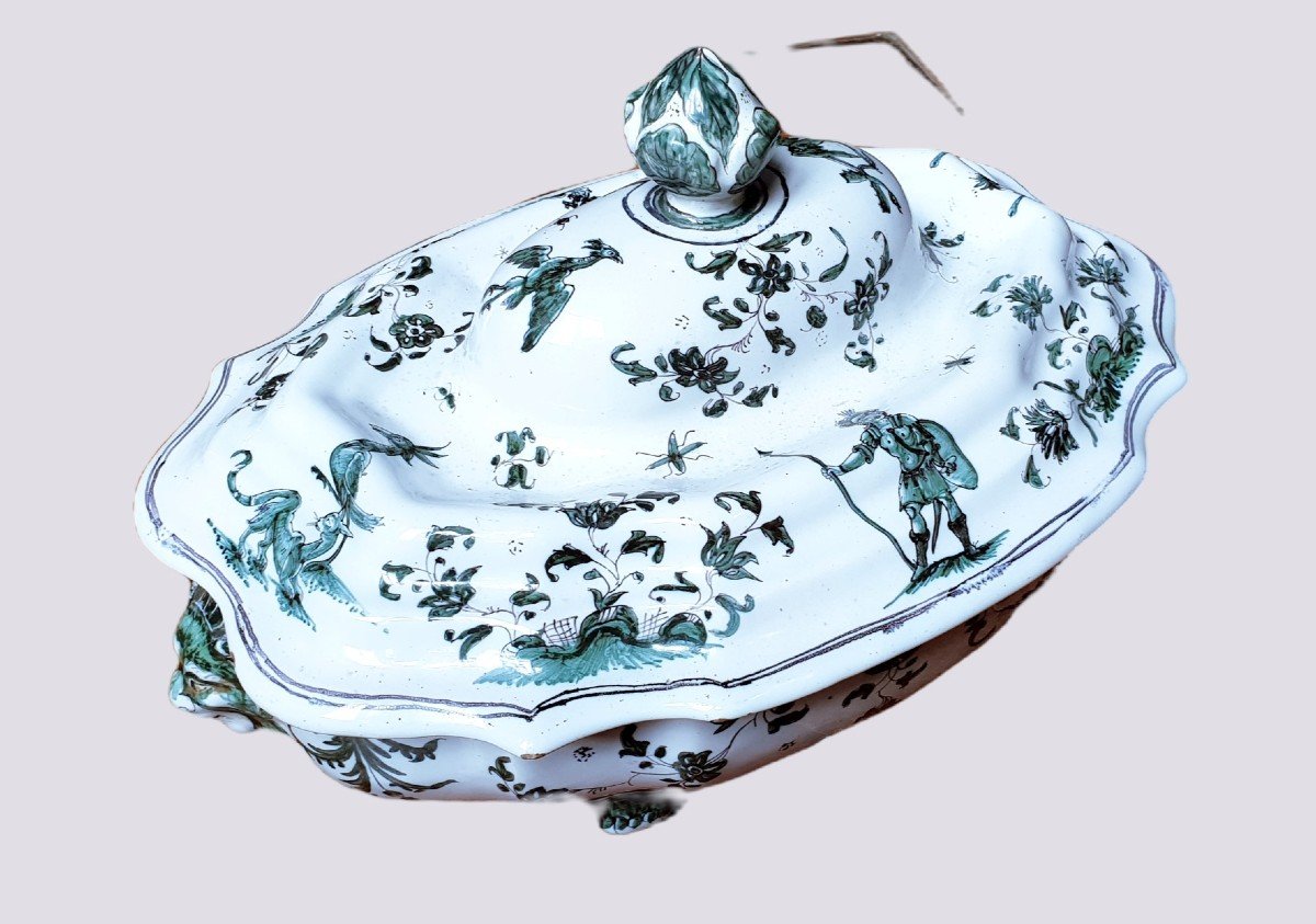Beautiful Vegetable Dish In Earthenware From Moustiers Eighteenth