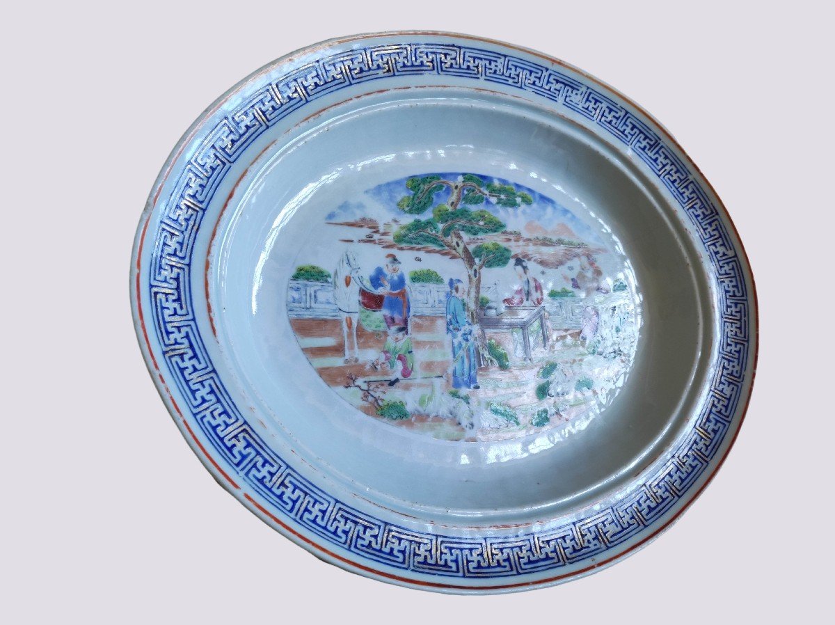 Plat En Porcelaine De Chine XVIIIème Compagnie Des Indes-photo-2