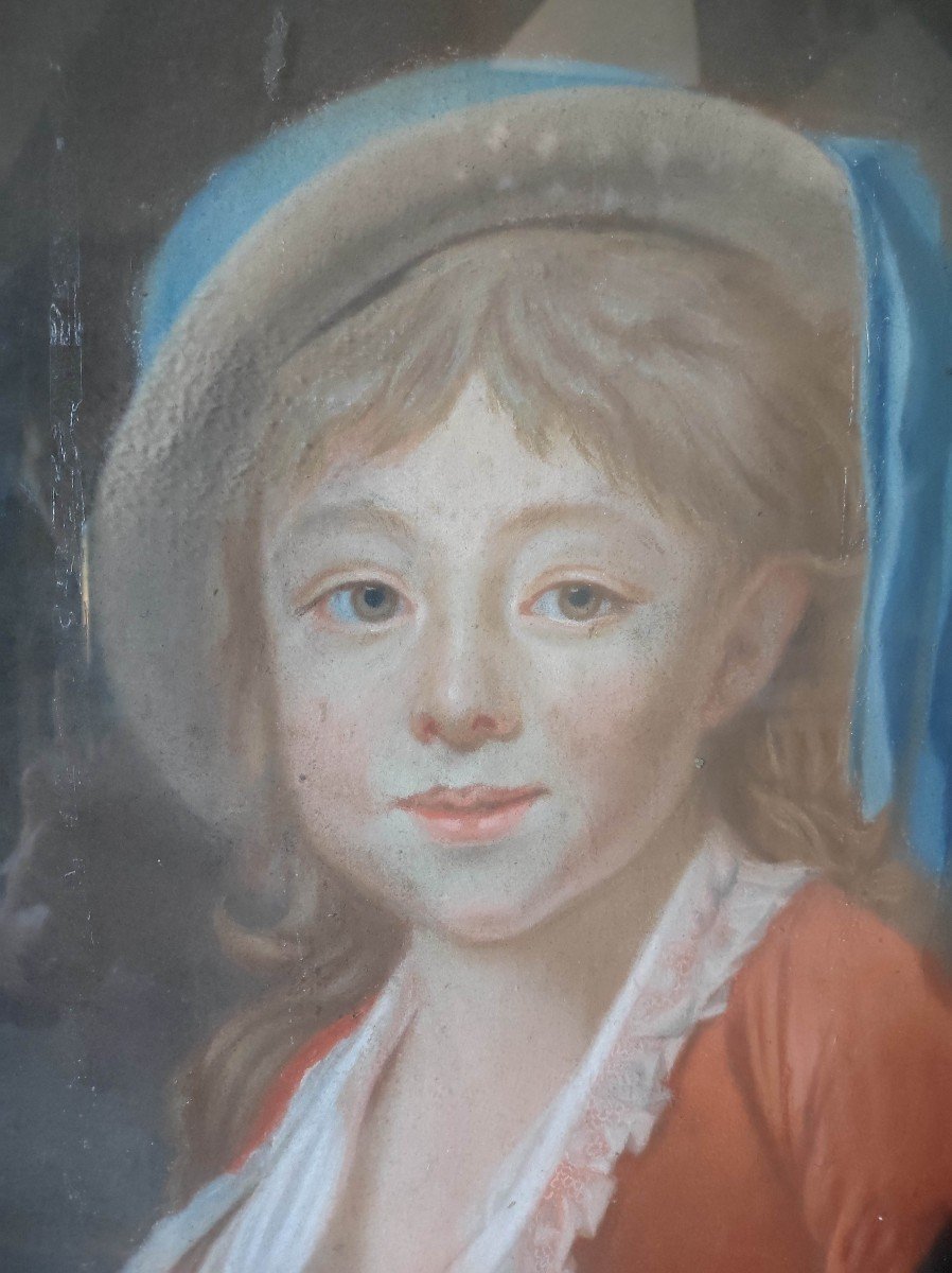 Portrait d'Enfant XVIIIème Au Pastel-photo-3