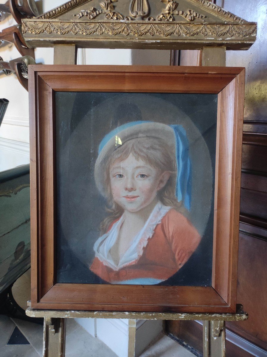 Portrait d'Enfant XVIIIème Au Pastel-photo-4