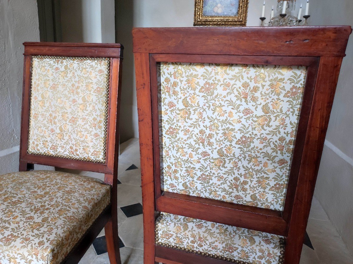 Pair Of Empire / Restoration Period Chairs-photo-3