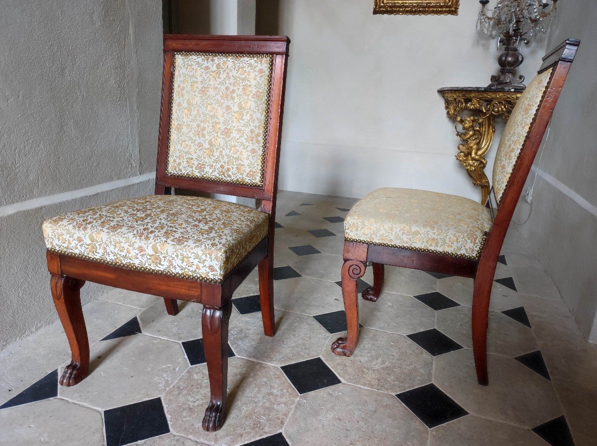 Pair Of Empire / Restoration Period Chairs