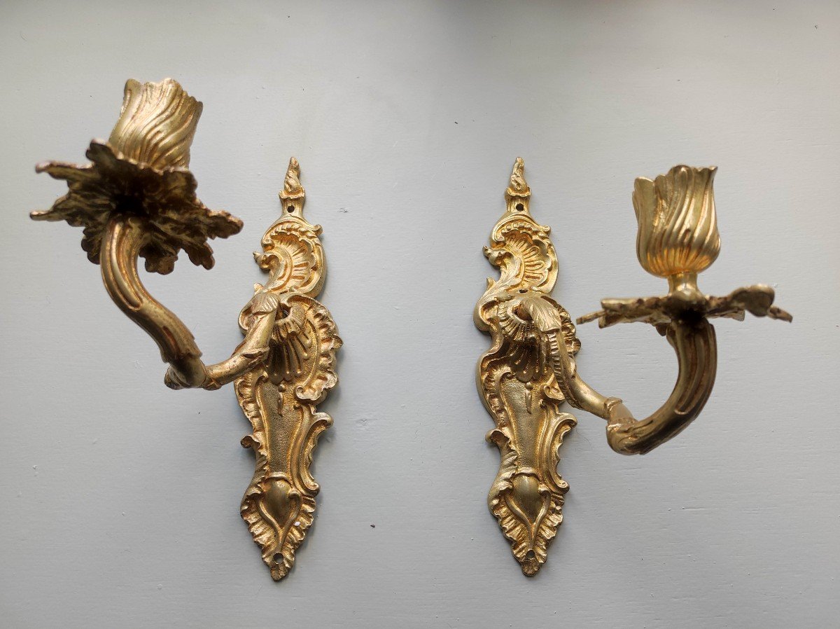 Pair Of Regency Period Sconces With One Light