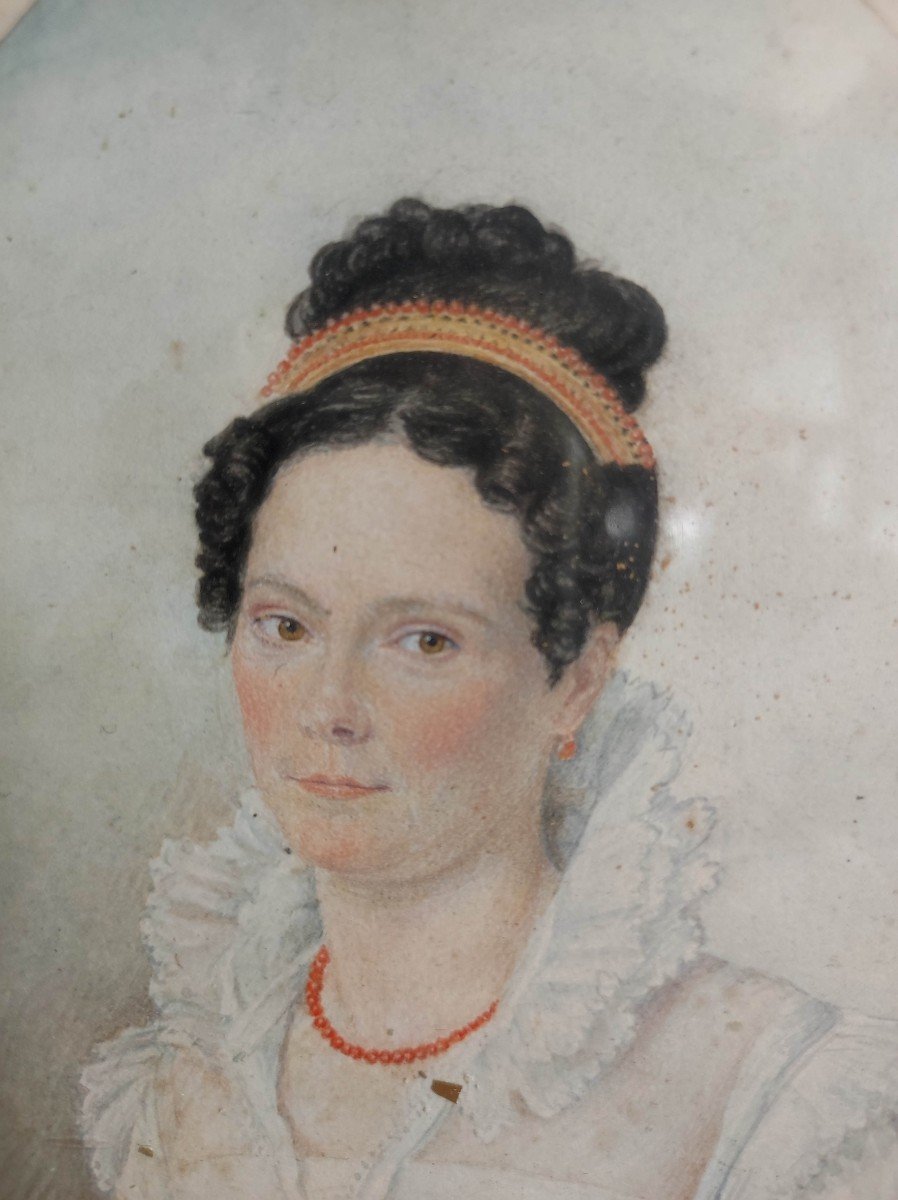 Petit Portrait à La Gouache 1818-photo-2