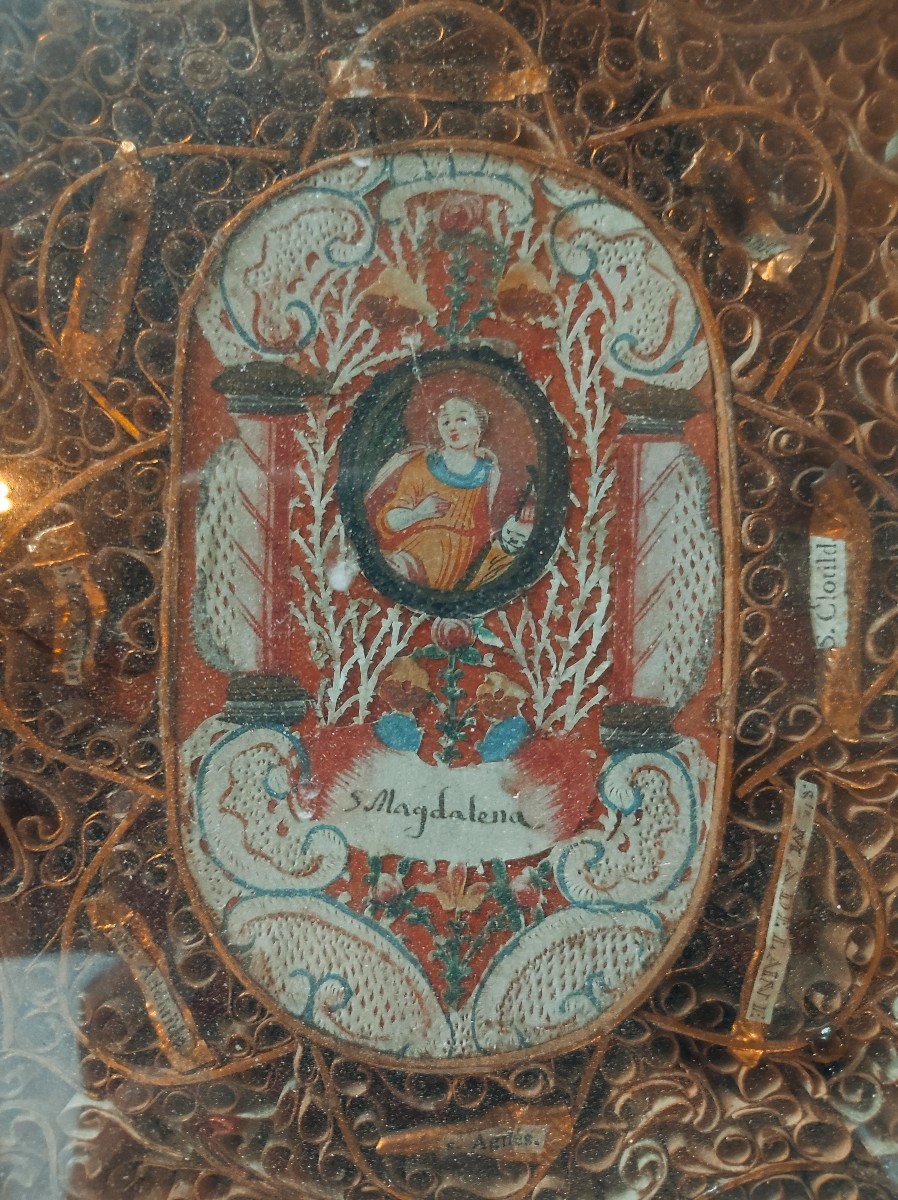 Reliquary Paperolles 18th Century-photo-2