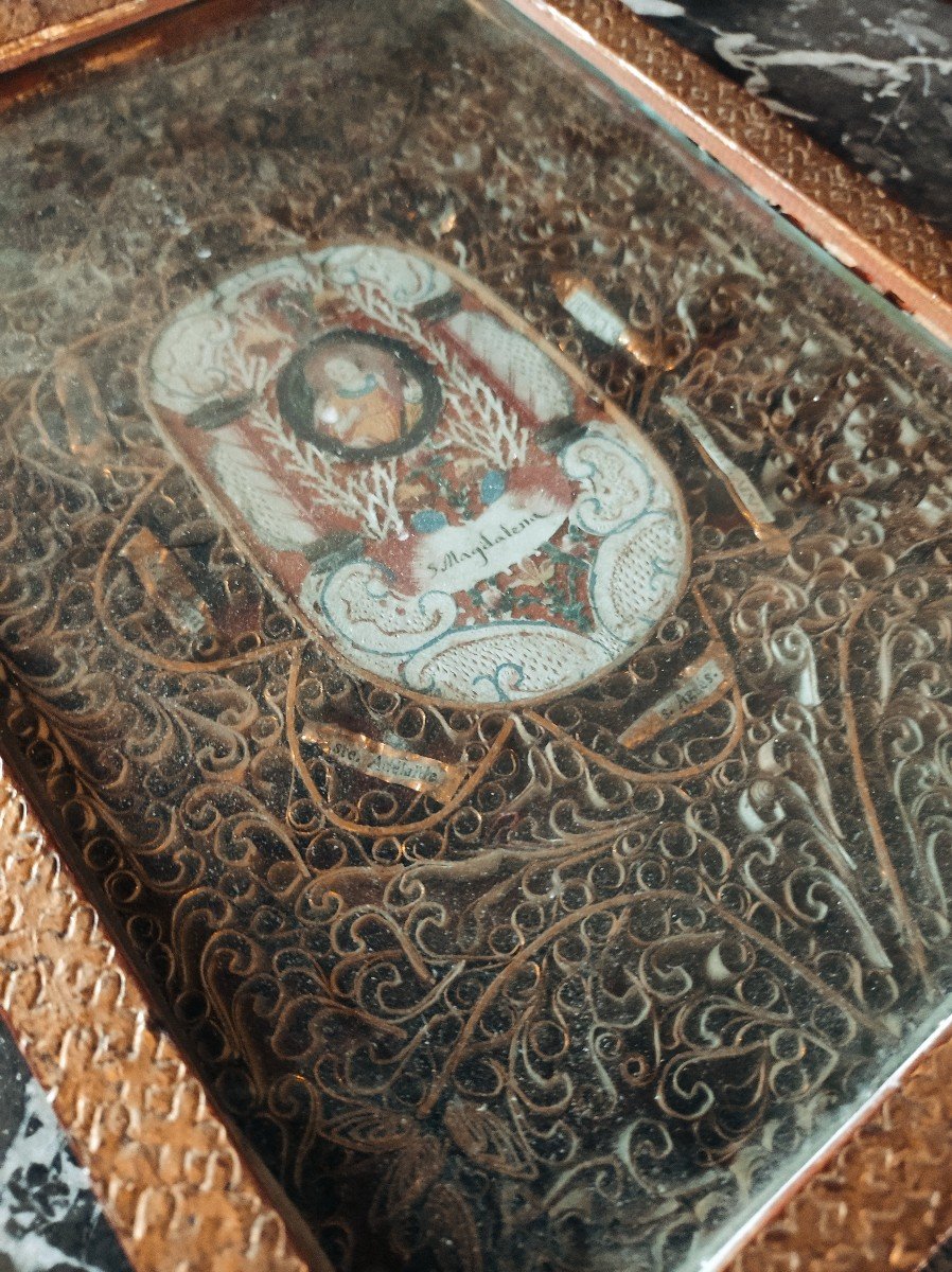 Reliquary Paperolles 18th Century-photo-3