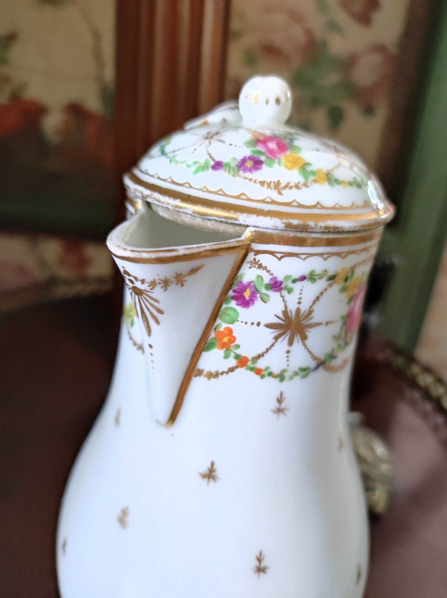 Pretty Porcelain Jug From Paris, Late 18th Century-photo-2