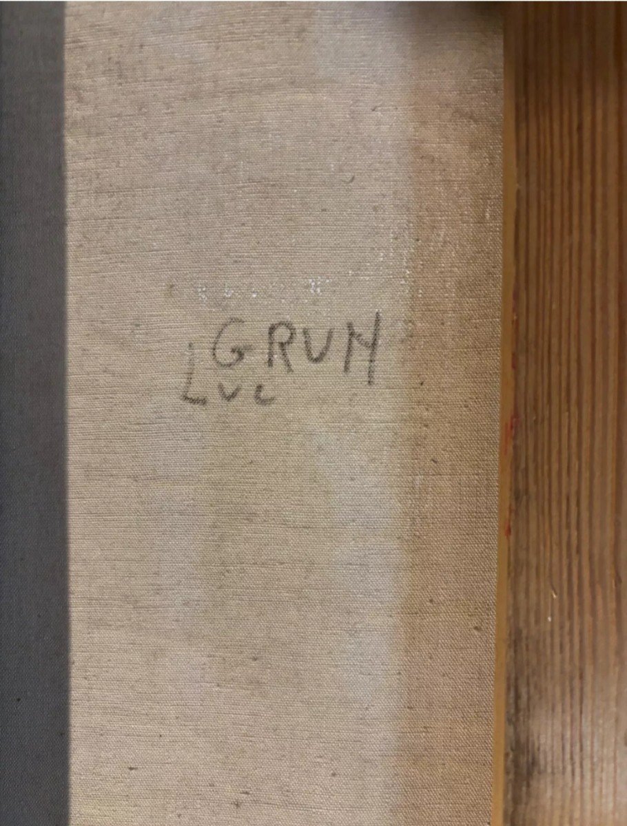 Luc Grun, Diptyque (huile Sur Toile)-photo-2