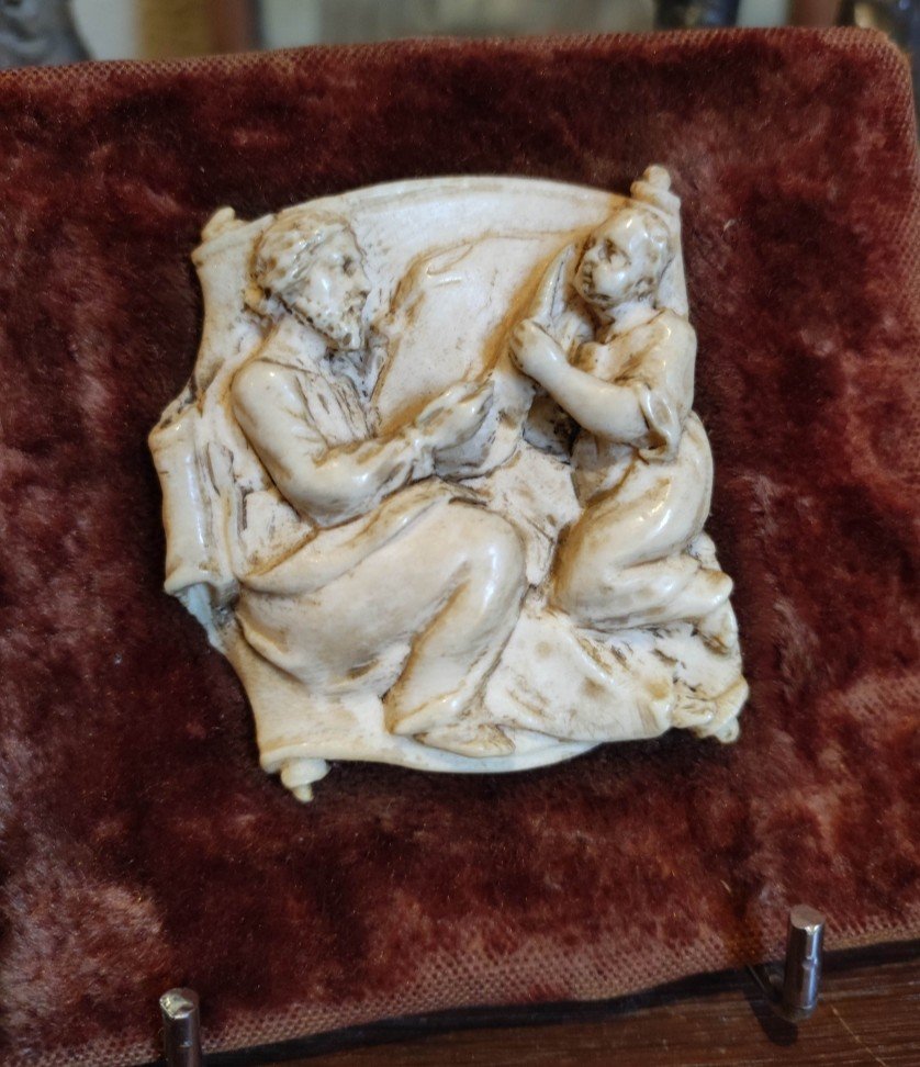 St Matthew, 17th Century Ivory Carved Plaque