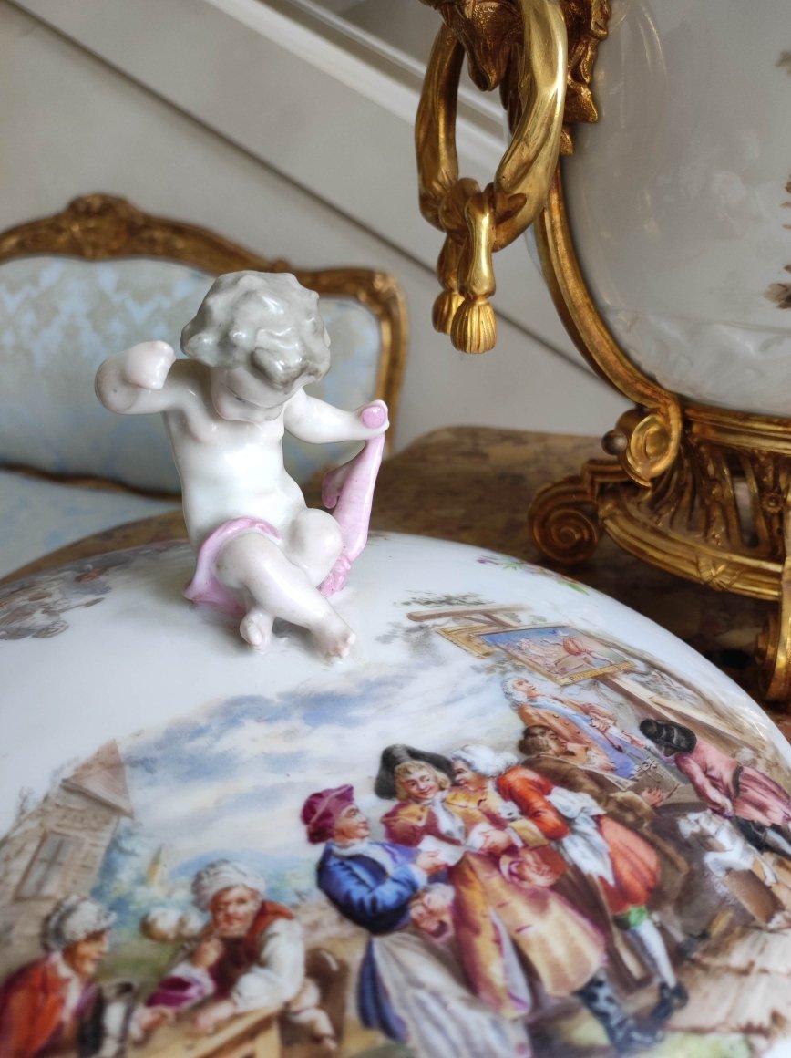 Very Important Covered Pot Samson Dlg Porcelain From Meissen-photo-2