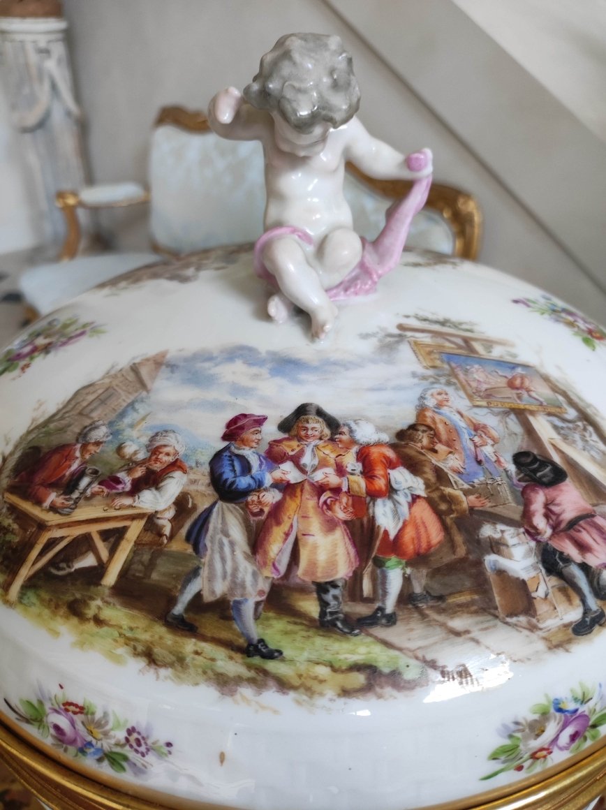 Very Important Covered Pot Samson Dlg Porcelain From Meissen-photo-6