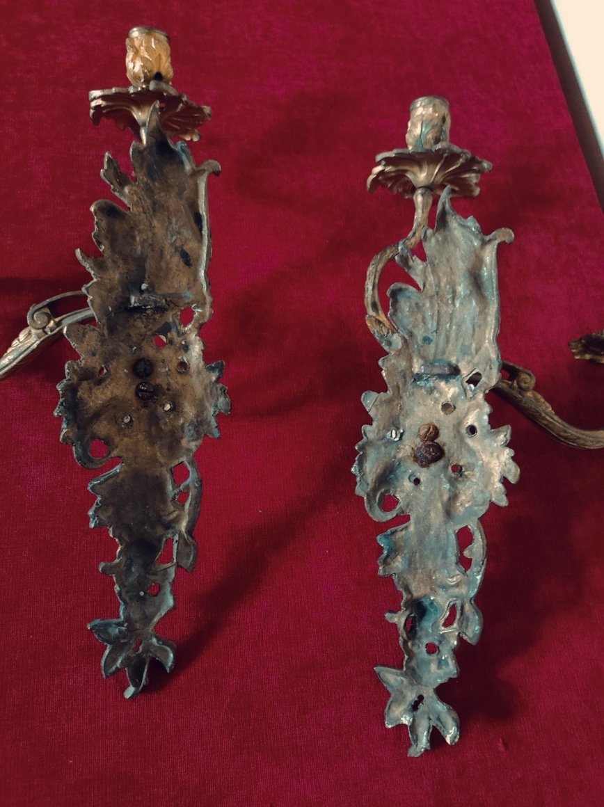 Paire d'appliques d'époque Régence-photo-2