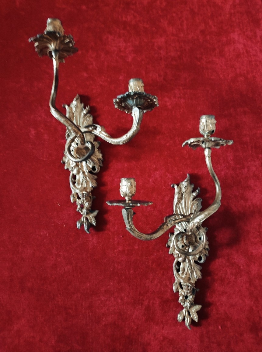 Paire d'appliques d'époque Régence