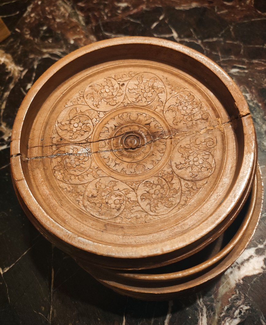 Wooden Box From Saint Lucia, 18th Century-photo-4