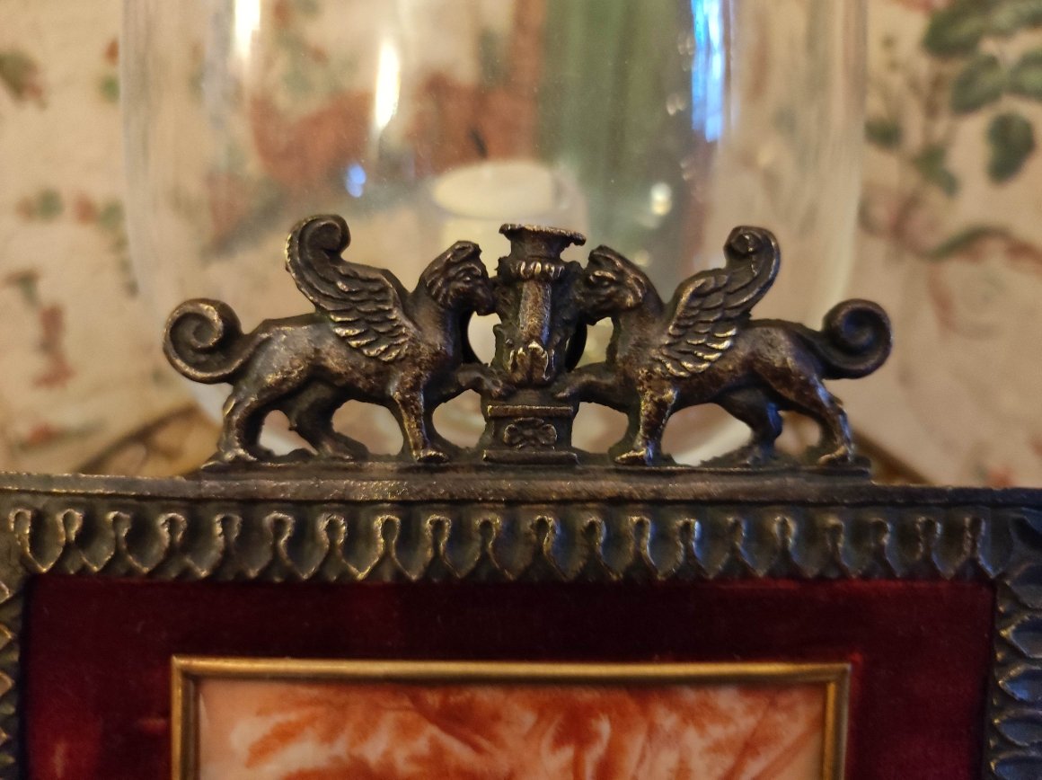 Fine miniature aux trois muses, début du XVIIIème siècle-photo-2