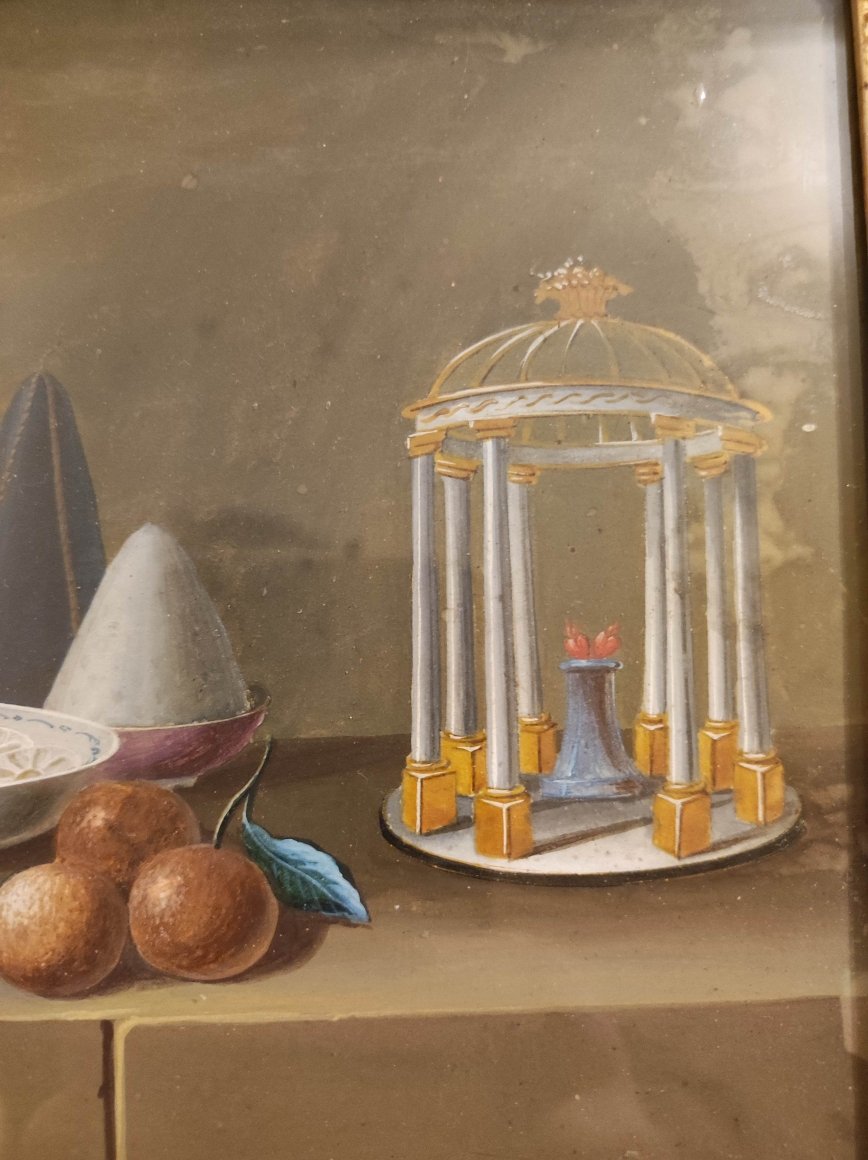 Lelong (J.R. Feyerabend), nature morte à la gouache vers 1800-photo-2