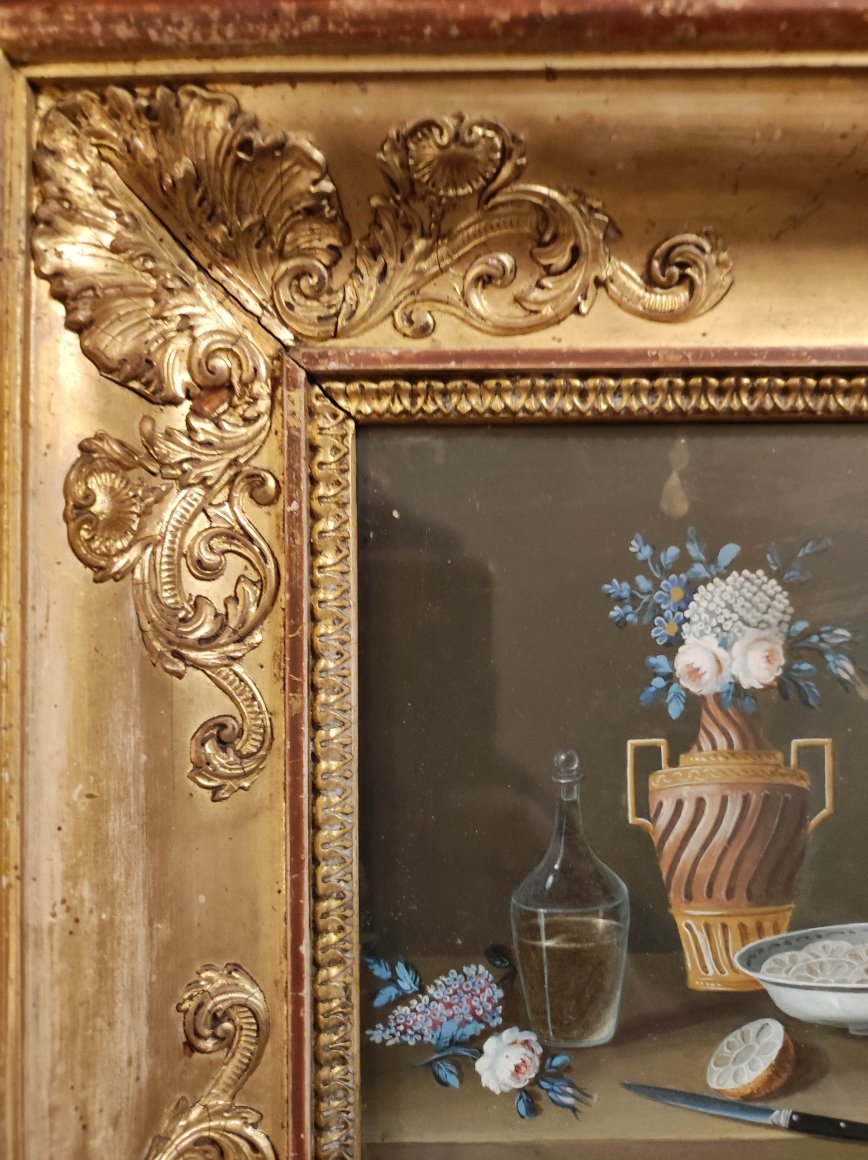 Lelong (J.R. Feyerabend), nature morte à la gouache vers 1800-photo-2