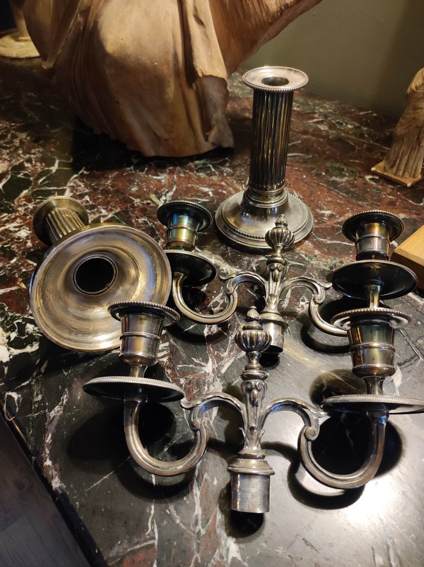 Pair Of Louis XVI Candelabras Circa 1800-photo-2