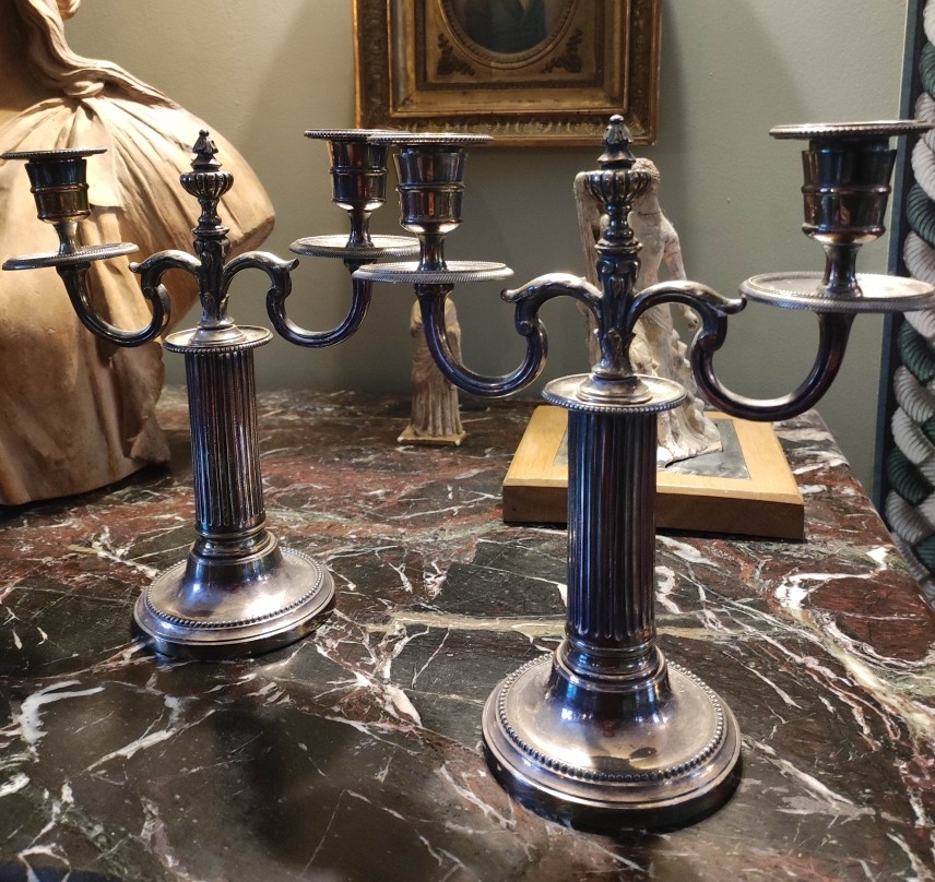 Pair Of Louis XVI Candelabras Circa 1800