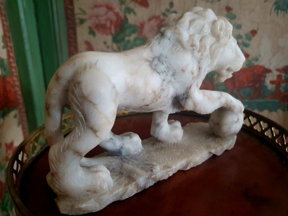 Lion Médicis vers 1800 grand tour-photo-2