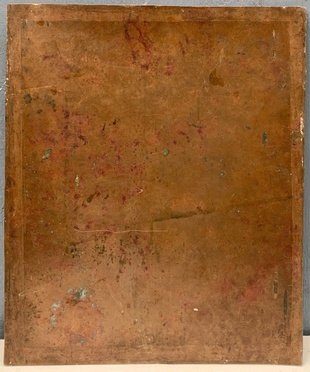 Oil On Copper, Holy Family, 17th Century-photo-1