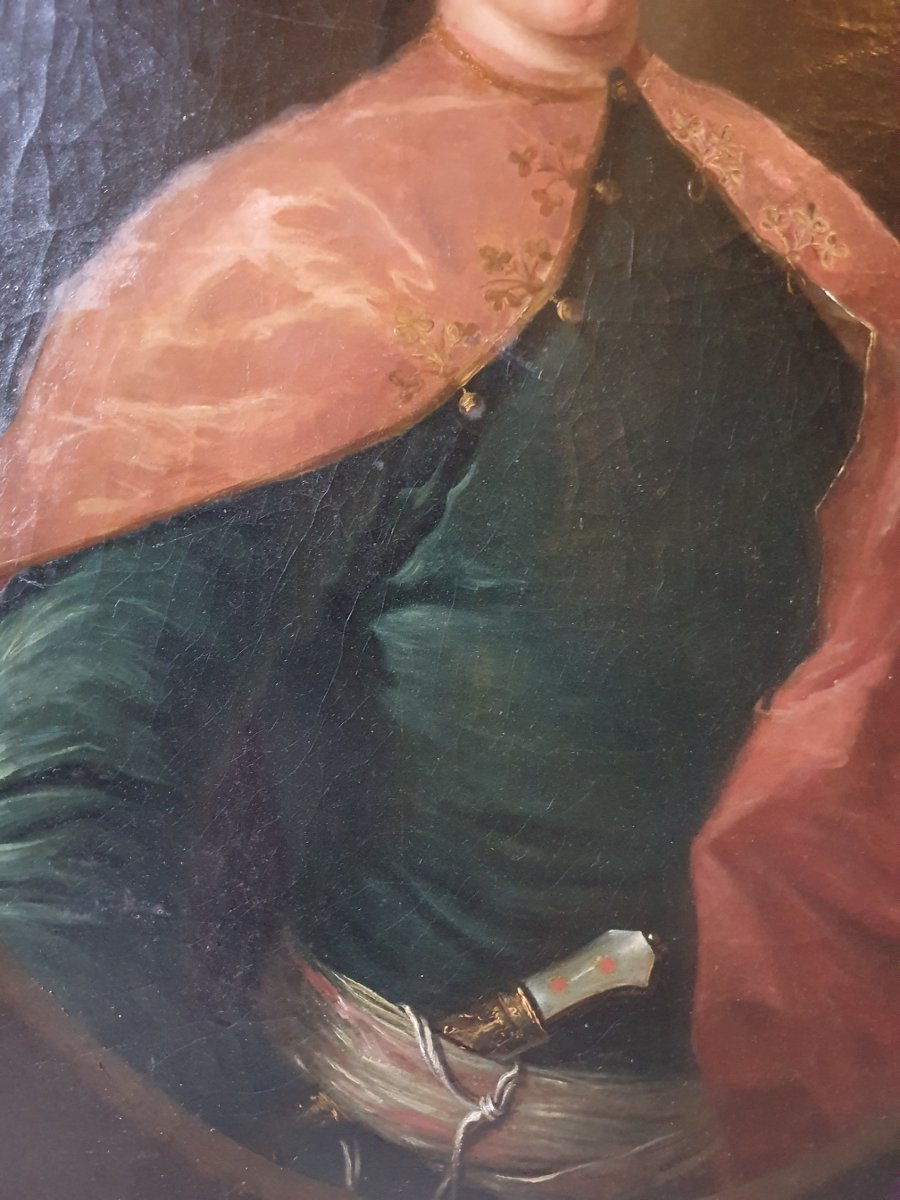 Portrait d'homme vêtu à l'ottomane XVIIIème siècle-photo-4