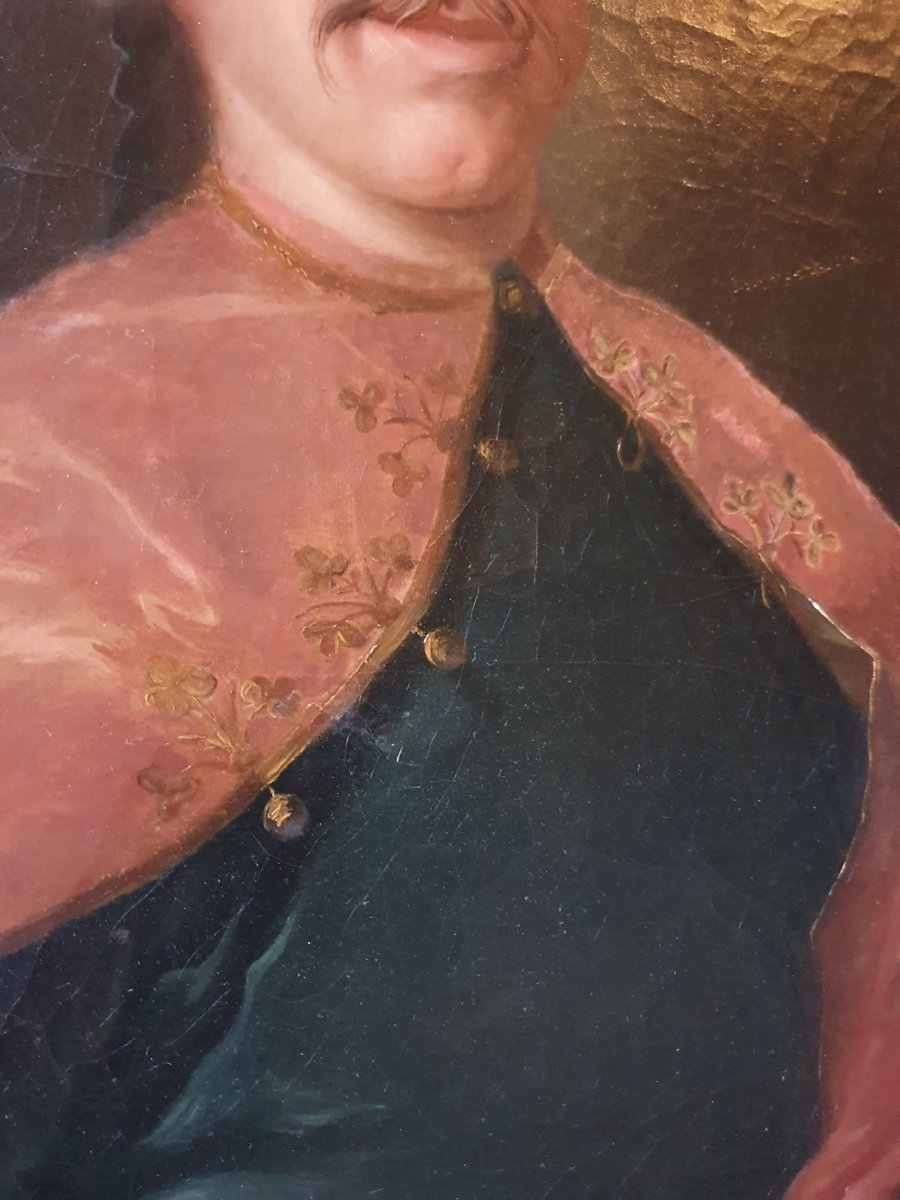 Portrait d'homme vêtu à l'ottomane XVIIIème siècle-photo-1