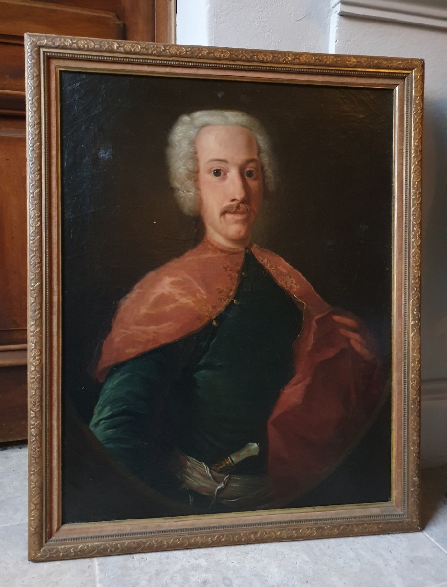 Portrait d'homme vêtu à l'ottomane XVIIIème siècle