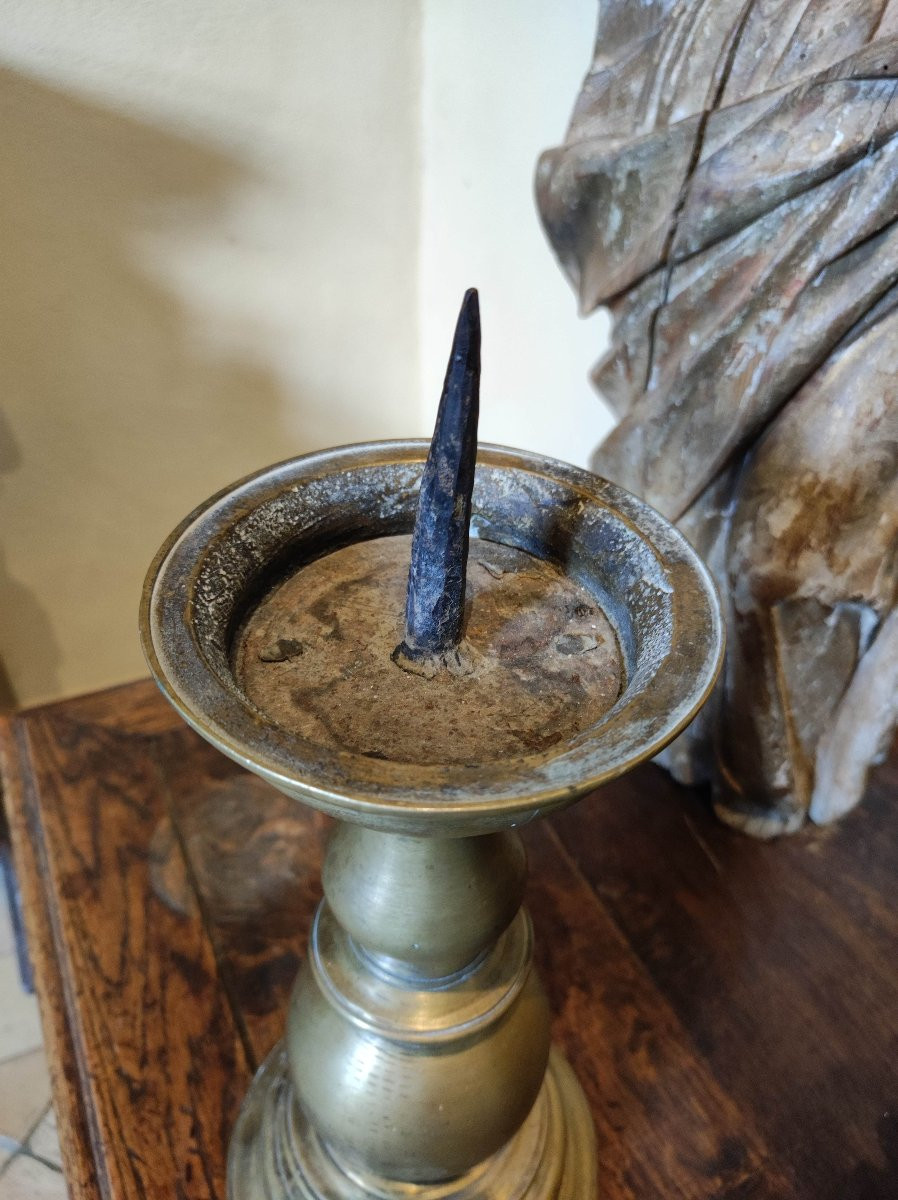 Grand pique-cierge XV / XVIème siècle-photo-2